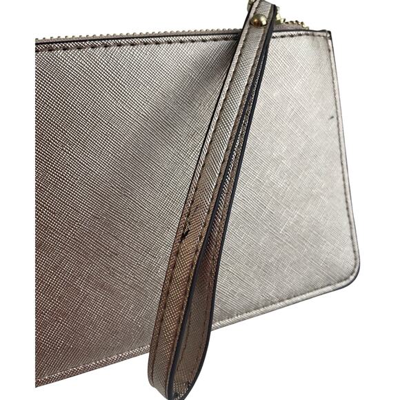 Kate Spade New York Rehab Rose Gold Saffiano Leather Wristlet - Picture 3 of 6
